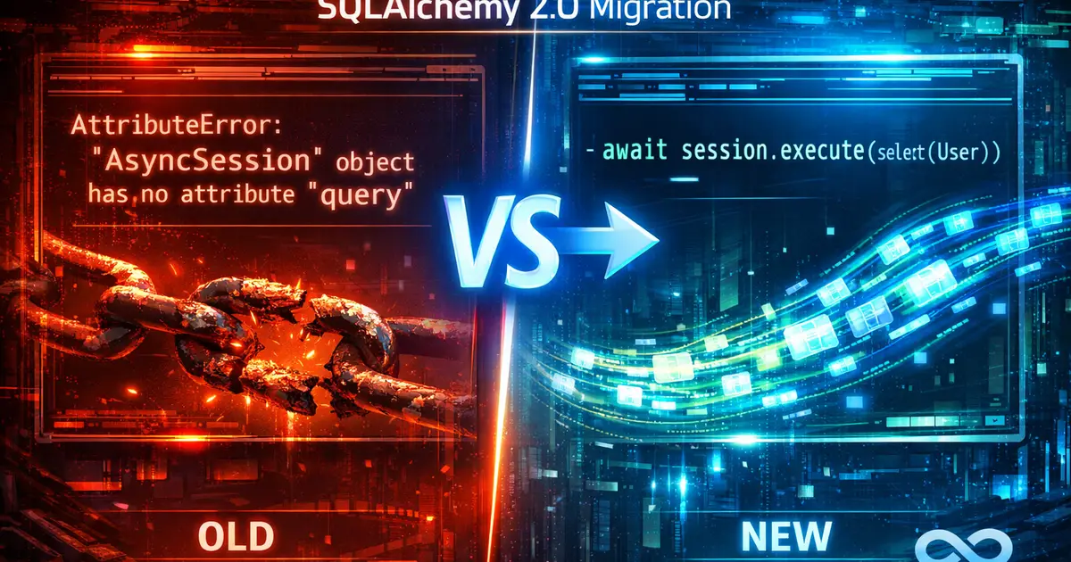 AsyncSession Has No Attribute query in SQLAlchemy 2.0 (FastAPI Fix)