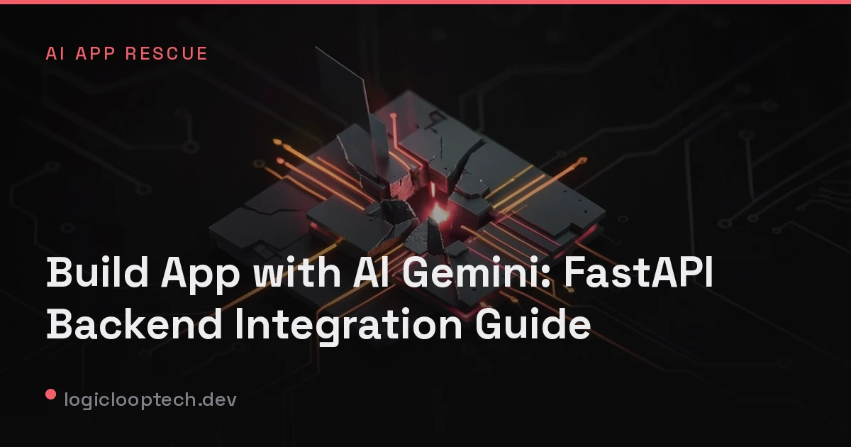 Build App with AI Gemini: FastAPI Backend Integration Guide