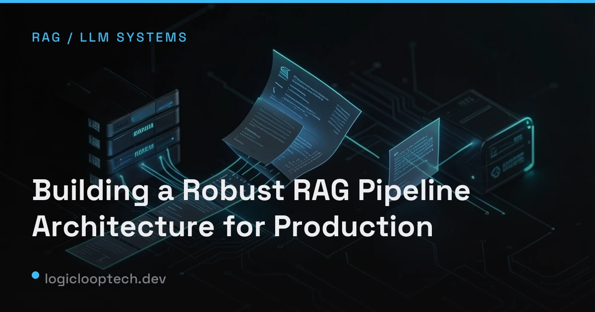 Building a Robust RAG Pipeline Architecture for Production