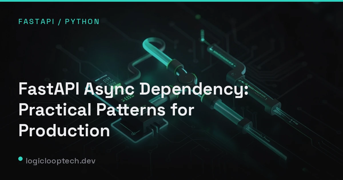FastAPI Async Dependency: Practical Patterns for Production