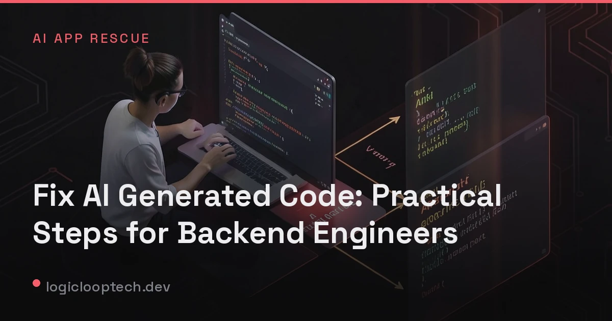 Fix AI Generated Code: Practical Steps for Backend Engineers