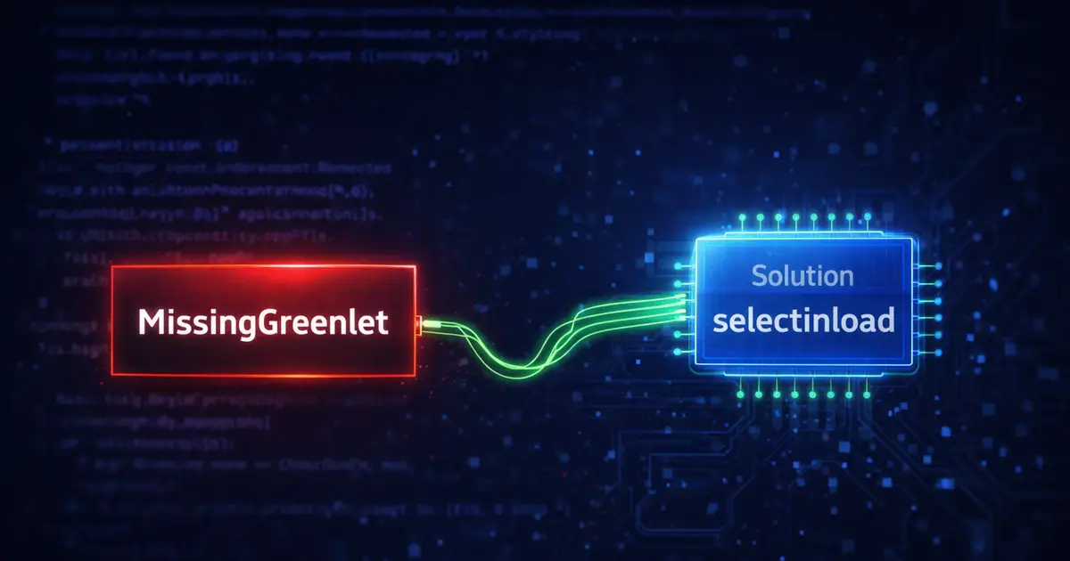 Fixing SQLAlchemy MissingGreenlet Error in FastAPI (Async Explained)