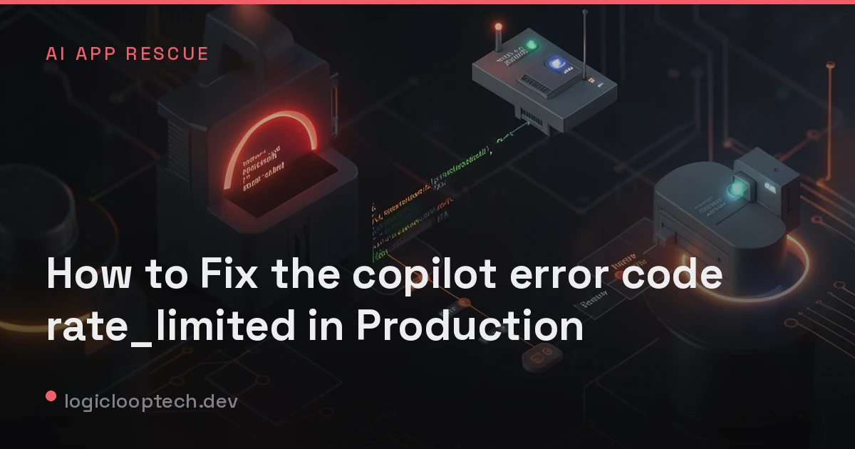 How to Fix the copilot error code rate_limited in Production