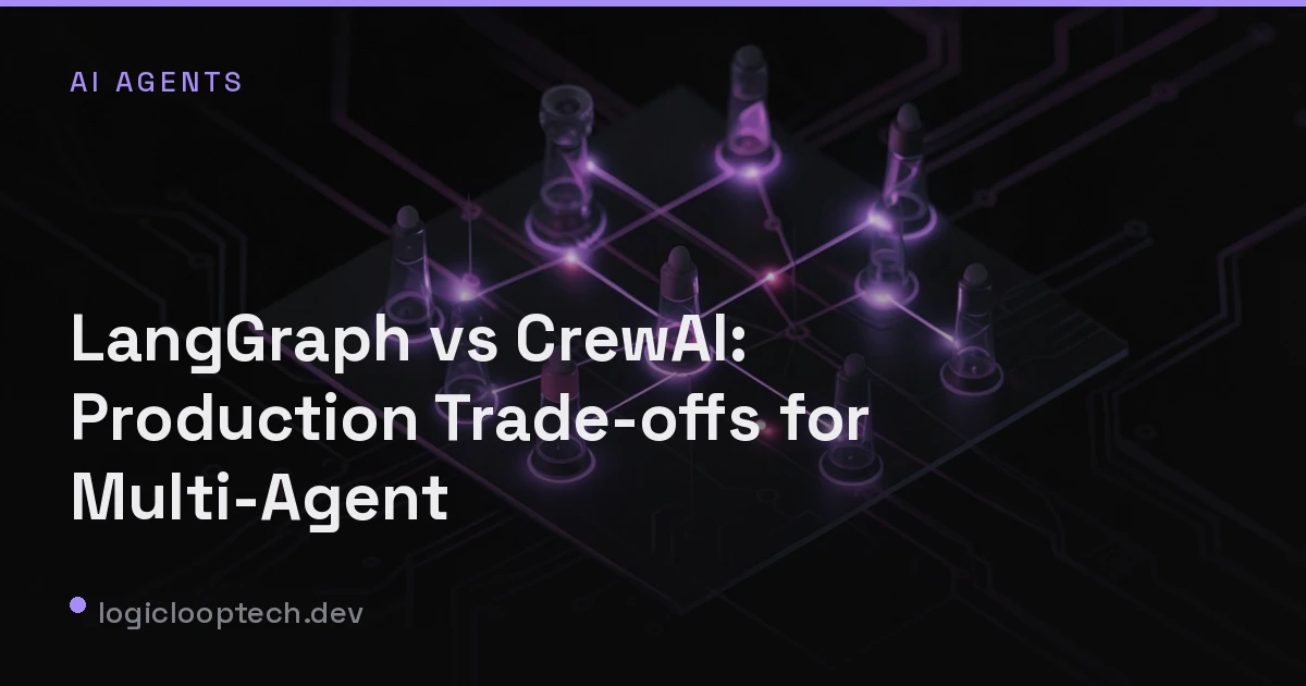 LangGraph vs CrewAI: Production Trade-offs for Multi-Agent