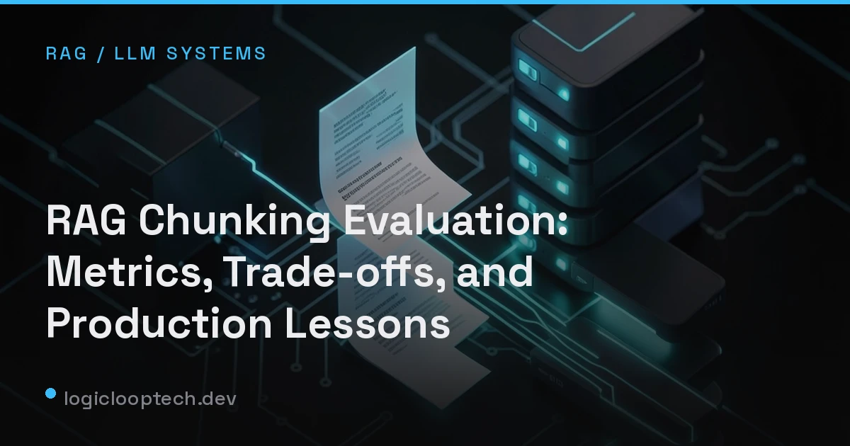RAG Chunking Evaluation: Metrics, Trade-offs, and Production Lessons
