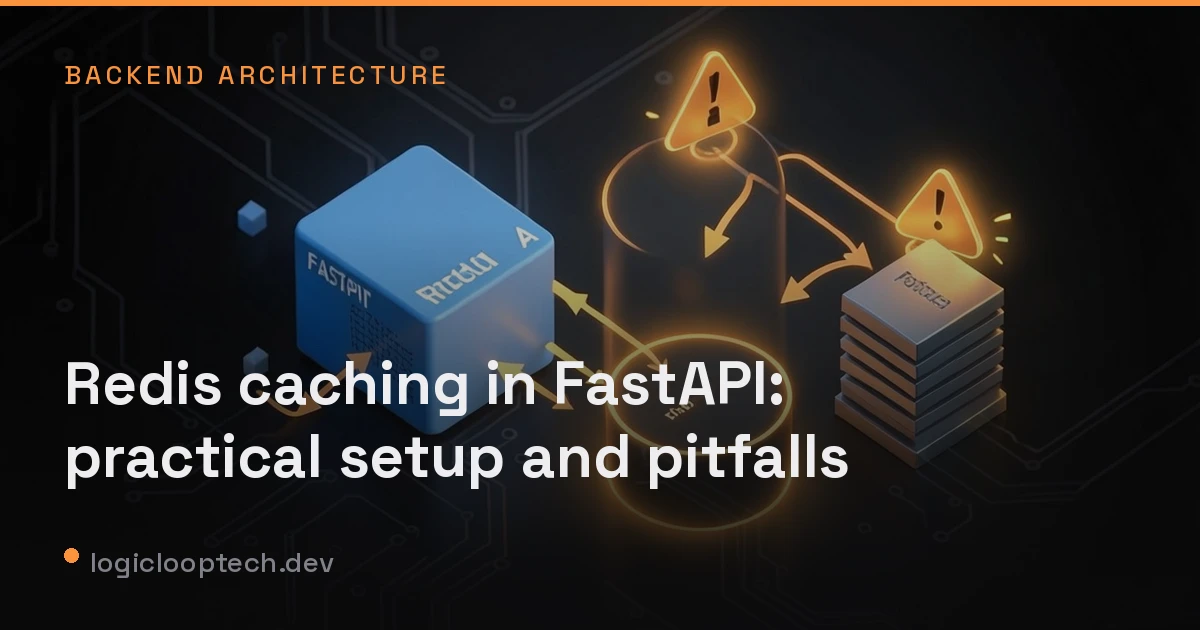 Redis caching in FastAPI: practical setup and pitfalls