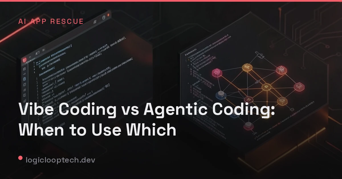 Vibe Coding vs Agentic Coding: When to Use Which