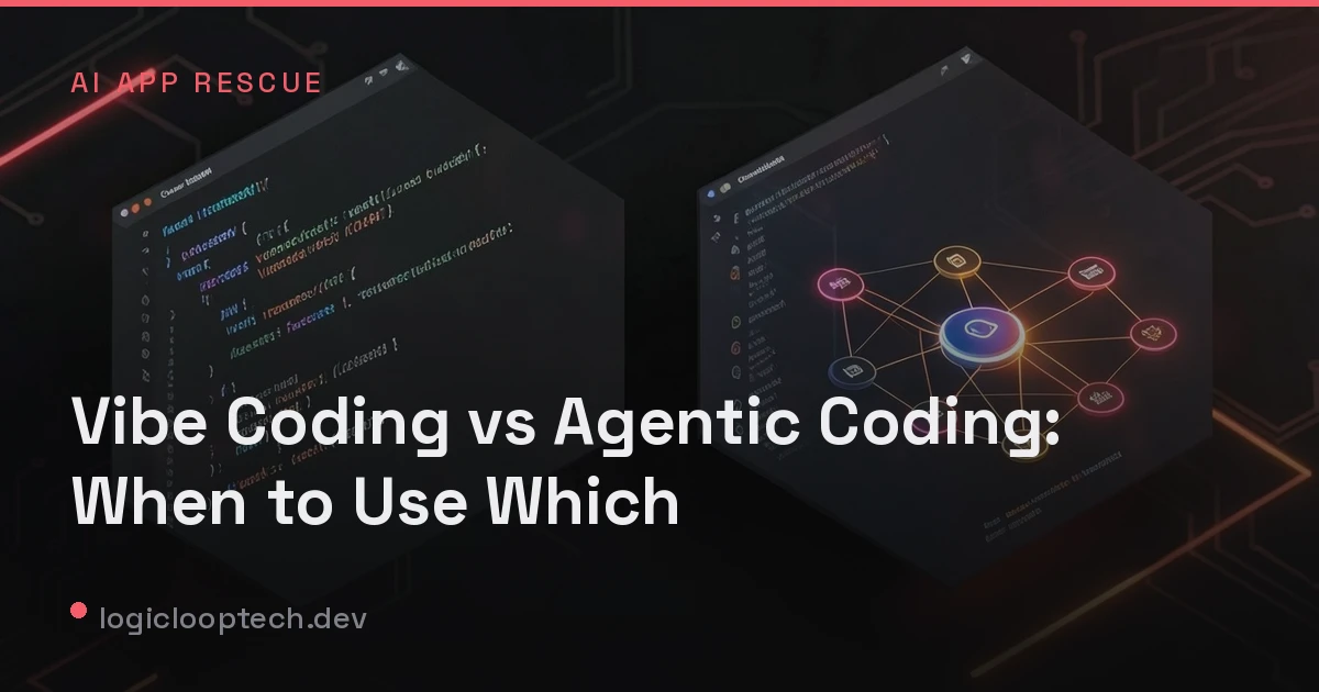 Vibe Coding vs Agentic Coding: When to Use Which