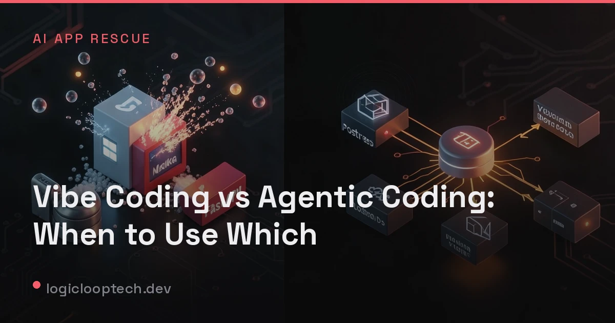 Vibe Coding vs Agentic Coding: When to Use Which